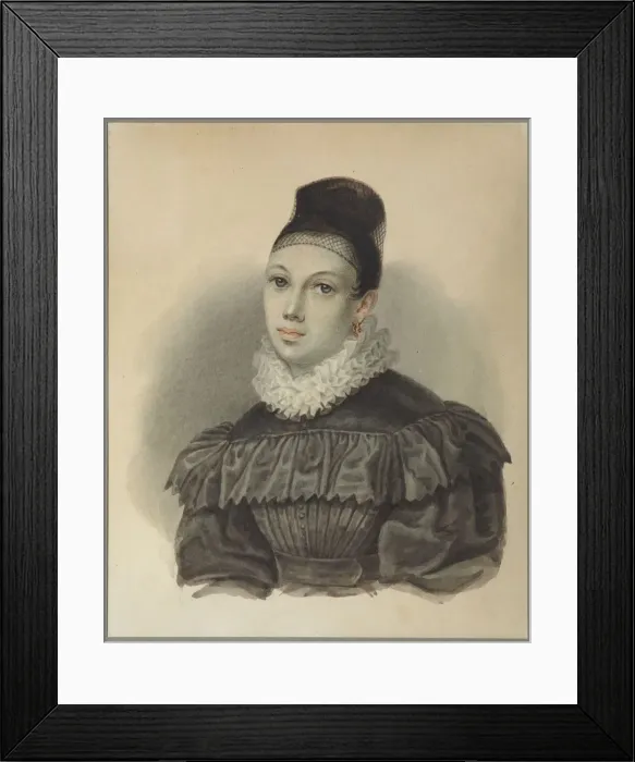 Framed Print : Portrait of Yelizaveta Petrovna Naryshkina (1801-1867), 1832. Artist: Bestuzhev, Nikolai Alexandrovich (1791-1855) Framed Print : Portrait of Yelizaveta Petrovna Naryshkina (1801-1867), 1832. Artist: Bestuzhev, Nikolai Alexandrovich (1791-1855)