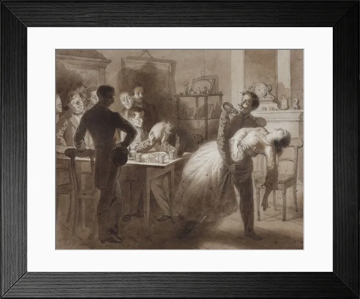 Framed Print : Illustration to the poem The Tambov Treasurers Wife by M. Lermontov, 1862. Artist: Flavitski, Konstantin Dmitrievich (1830-1866) Framed Print : Illustration to the poem The Tambov Treasurers Wife by M. Lermontov, 1862. Artist: Flavitski, Konstantin Dmitrievich (1830-1866)