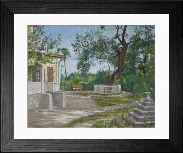 Framed Print : The manor house Tarkhany, 1938. Artist: Gokhstein, Meer Michailovich (1872-1942) Framed Print : The manor house Tarkhany, 1938. Artist: Gokhstein, Meer Michailovich (1872-1942)