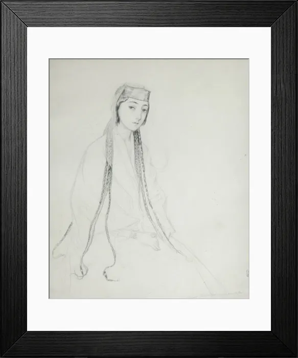 Framed Print : Portrait of Princess Maria (Maiko) Orbeliani (1818-1849), 1840-1842. Artist: Gagarin, Grigori Grigorievich (1810-1893) Framed Print : Portrait of Princess Maria (Maiko) Orbeliani (1818-1849), 1840-1842. Artist: Gagarin, Grigori Grigorievich (1810-1893)