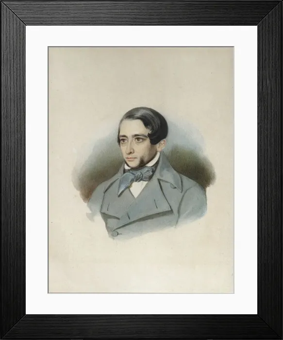 Framed Print : Portrait of Andrey Alexandrovich Krayevsky (1810-1889), Early 1840s. Artist: Anonymous Framed Print : Portrait of Andrey Alexandrovich Krayevsky (1810-1889), Early 1840s. Artist: Anonymous