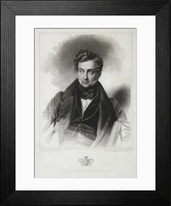 Framed Print : Portrait of Count Mikhail Yuryevich Vilyegorsky (1788-1856), Early 1830s. Artist: Wright, Thomas (1792-1849) Framed Print : Portrait of Count Mikhail Yuryevich Vilyegorsky (1788-1856), Early 1830s. Artist: Wright, Thomas (1792-1849)