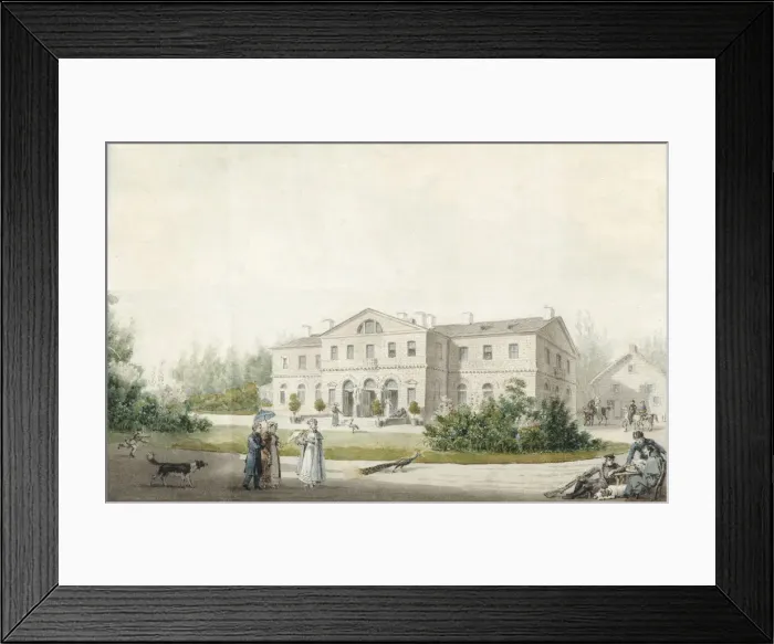 Framed Print : The manor house Priyutino, 1830. Artist: Ivanov, Ivan Alexeyevich (1779-1848) Framed Print : The manor house Priyutino, 1830. Artist: Ivanov, Ivan Alexeyevich (1779-1848)