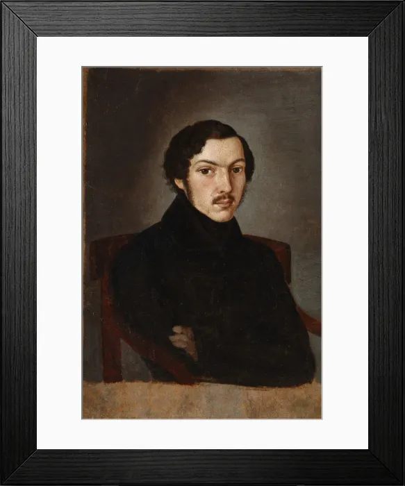 Framed Print : Portrait of Nikolay Martynov, 1841. Artist: Anonymous Framed Print : Portrait of Nikolay Martynov, 1841. Artist: Anonymous