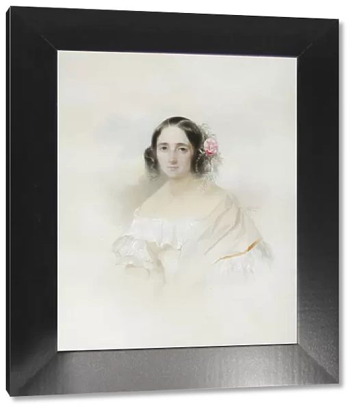 Portrait of Anna Alexeevna Olenina (1808-1888), 1839. Artist: Hau (Gau), Vladimir Ivanovich (1816-1895)