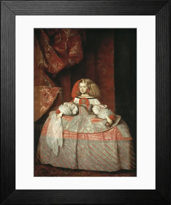 Framed Print : Portrait of the Infanta Margaret Theresa (1651-1673), ca 1665. Artist: Martinez del Mazo, Juan Bautista (1605-1667) Framed Print : Portrait of the Infanta Margaret Theresa (1651-1673), ca 1665. Artist: Martinez del Mazo, Juan Bautista (1605-1667)