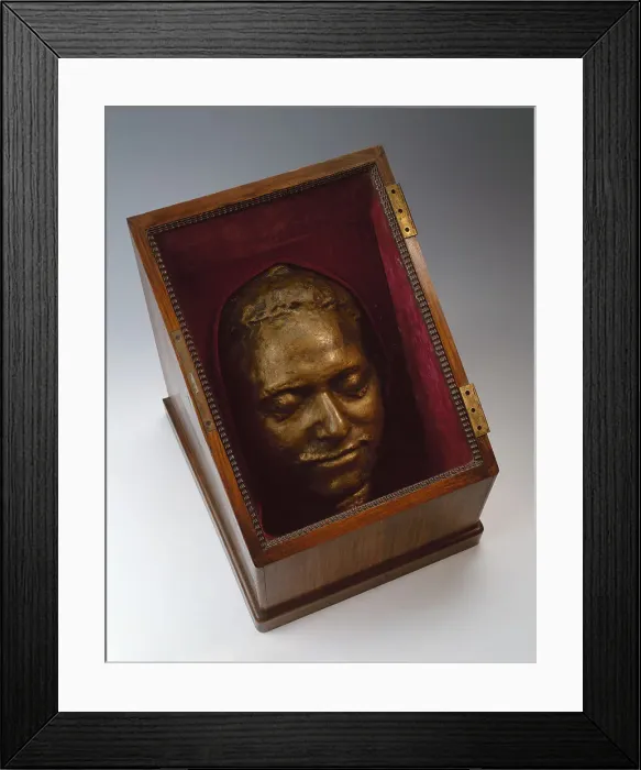Framed Print : Death mask of Peter I, 1725. Artist: Rastrelli, Bartolomeo Carlo (1675-1744) Framed Print : Death mask of Peter I, 1725. Artist: Rastrelli, Bartolomeo Carlo (1675-1744)