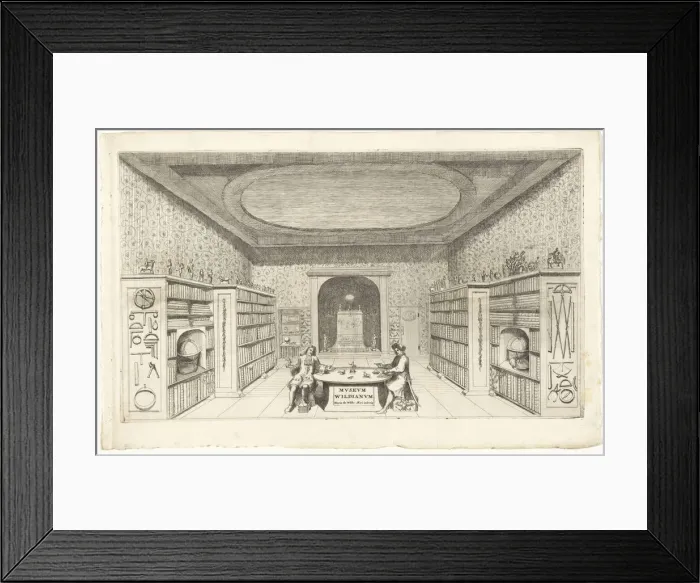 Framed Print : Peter the Great visiting the Museum Wildianum on 13 December 1697. Artist: Wilde, Maria de (1682-1729) Framed Print : Peter the Great visiting the Museum Wildianum on 13 December 1697. Artist: Wilde, Maria de (1682-1729)