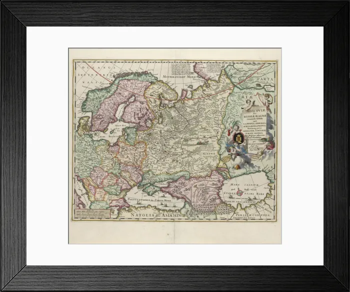Framed Print : Map of Russia, Second Half of the 17th century. Artist: Visscher, Nicolaes (1618-1679) Framed Print : Map of Russia, Second Half of the 17th century. Artist: Visscher, Nicolaes (1618-1679)