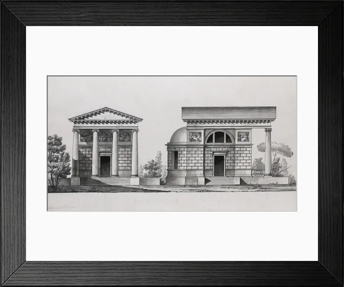 Framed Print : Church Design for the Tutomlin Family. Artist: Quarenghi, Giacomo Antonio Domenico (1744-1817) Framed Print : Church Design for the Tutomlin Family. Artist: Quarenghi, Giacomo Antonio Domenico (1744-1817)