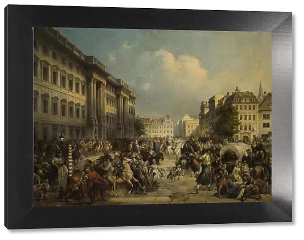 The occupation of Berlin by Russian troops in October 1760, 1849. Artist: Kotzebue, Alexander von (1815-1889)