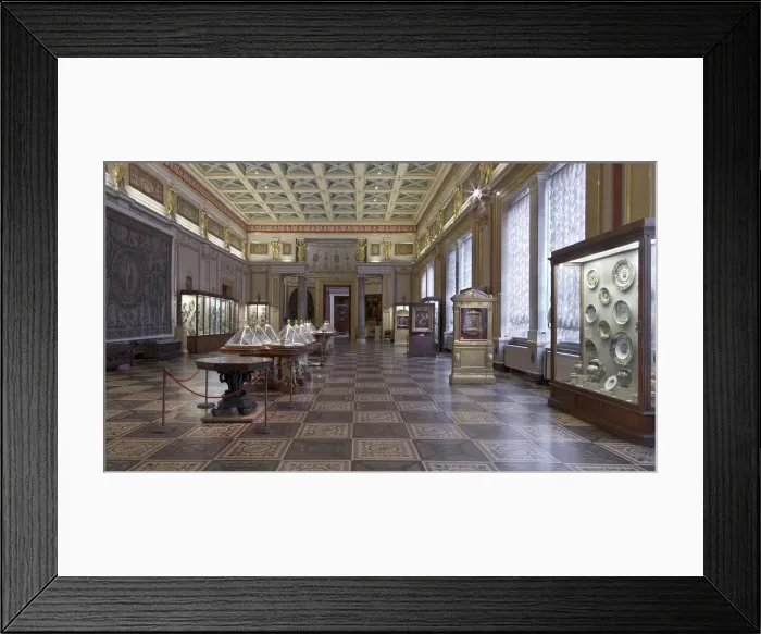 Framed Print : The Majolica Room (The Raphael Room) in the New Hermitage. Artist: Russian Architecture Framed Print : The Majolica Room (The Raphael Room) in the New Hermitage. Artist: Russian Architecture