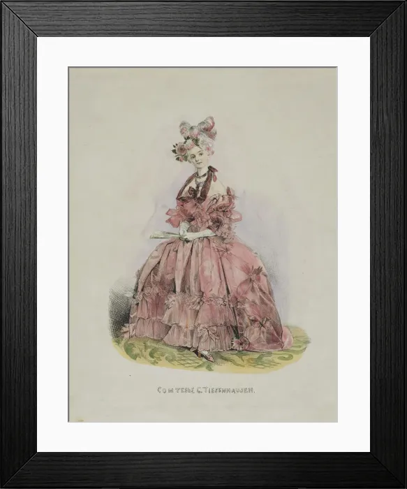 Framed Print : Portrait of Countess Dolly de Ficquelmont (1804-1863), 1831-1840. Artist: Gagarin, Grigori Grigorievich (1810-1893) Framed Print : Portrait of Countess Dolly de Ficquelmont (1804-1863), 1831-1840. Artist: Gagarin, Grigori Grigorievich (1810-1893)