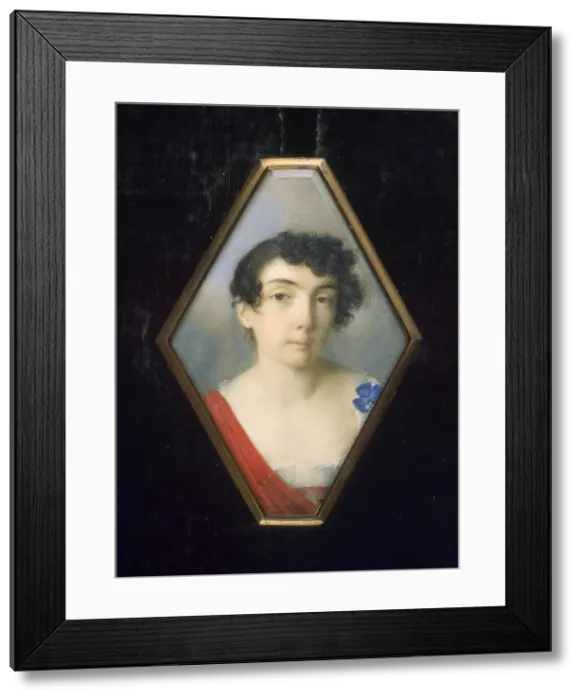 Framed Print : Portrait of Anna Mikhailovna Khitrovo, nee Golenishcheva-Kutuzova (1782-1846), ca 1802. Artist: Anonymous Framed Print : Portrait of Anna Mikhailovna Khitrovo, nee Golenishcheva-Kutuzova (1782-1846), ca 1802. Artist: Anonymous