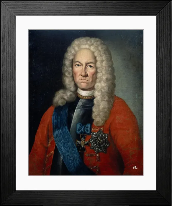Framed Print : Portrait of Jacob Daniel Bruce (1669-1735), First third of 18th century. Artist: Anonymous Framed Print : Portrait of Jacob Daniel Bruce (1669-1735), First third of 18th century. Artist: Anonymous