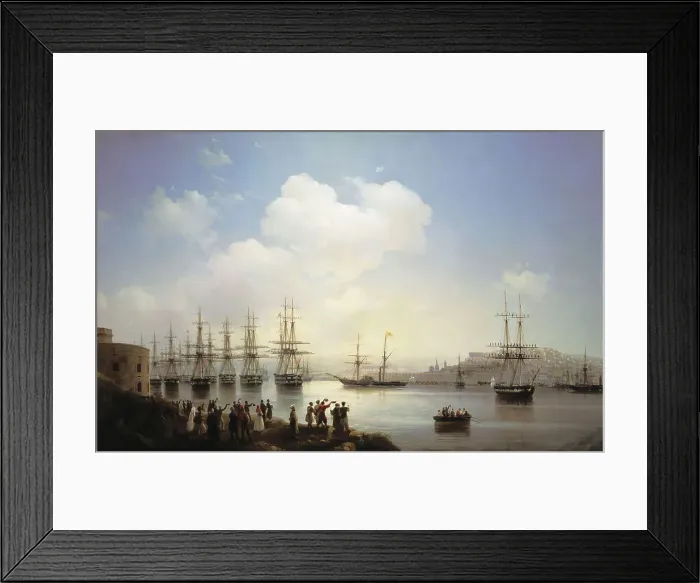 Framed Print : Russian squadron on the Sevastopol raid, 1846. Artist: Aivazovsky, Ivan Konstantinovich (1817-1900) Framed Print : Russian squadron on the Sevastopol raid, 1846. Artist: Aivazovsky, Ivan Konstantinovich (1817-1900)