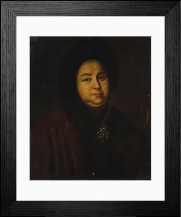 Framed Print : Portrait of Tsarina Evdokiya Feodorovna Lopukhina (1669-1731), the wife of tsar Peter I of Russia, 1 Artist: Anonymous Framed Print : Portrait of Tsarina Evdokiya Feodorovna Lopukhina (1669-1731), the wife of tsar Peter I of Russia, 1 Artist: Anonymous
