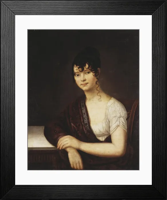 Framed Print : Portrait of Elizaveta Ivanovna Ogareva (1784-1815), 1800s. Artist: Anonymous Framed Print : Portrait of Elizaveta Ivanovna Ogareva (1784-1815), 1800s. Artist: Anonymous
