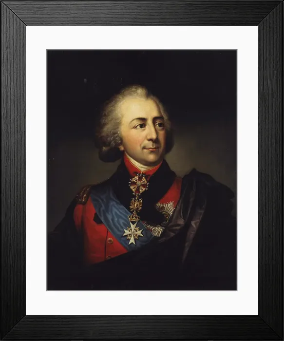 Framed Print : Portrait of Count Ivan Pavlovich Kutaysov, Late 18th century. Artist: Anonymous Framed Print : Portrait of Count Ivan Pavlovich Kutaysov, Late 18th century. Artist: Anonymous
