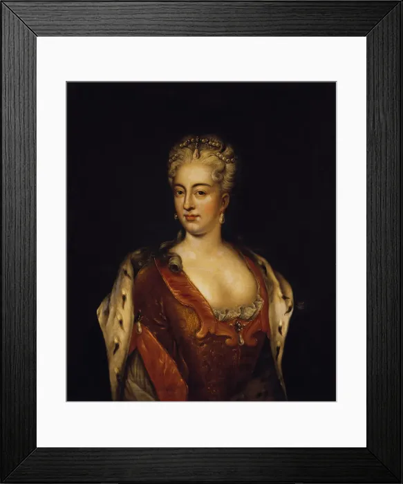 Framed Print : Portrait of Princess Charlotte Christine of Brunswick-Wolfenbuttel, wife of Tsarevich Alexei of Russ Artist: Anonymous Framed Print : Portrait of Princess Charlotte Christine of Brunswick-Wolfenbuttel, wife of Tsarevich Alexei of Russ Artist: Anonymous