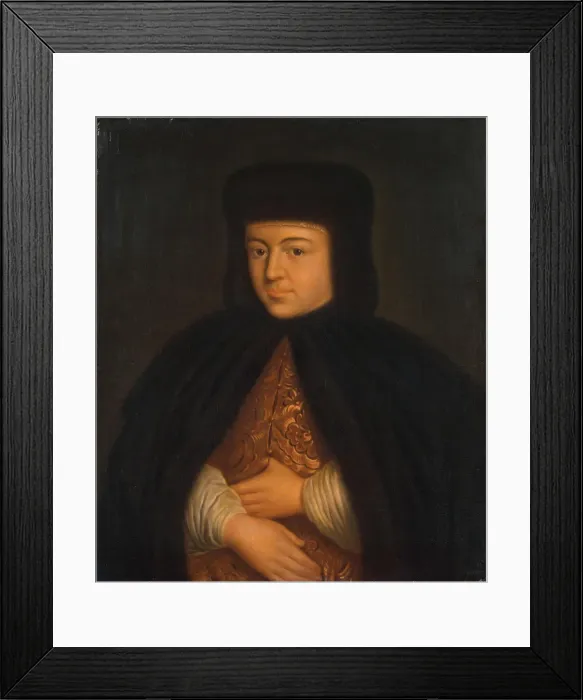 Framed Print : Portrait of the Tsarina Natalia Naryshkina (1651-1694), wife of tsar Alexis I of Russia, First third Artist: Anonymous Framed Print : Portrait of the Tsarina Natalia Naryshkina (1651-1694), wife of tsar Alexis I of Russia, First third Artist: Anonymous