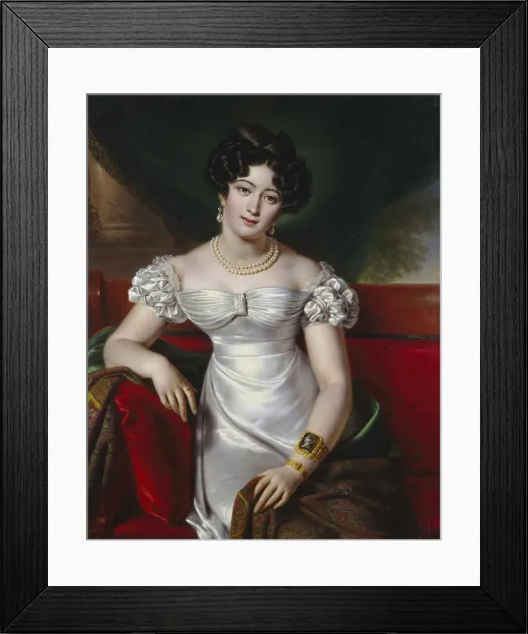 Framed Print : Portrait of Countess Julia Samoilova, ca 1825. Artist: Mitoire, Benois Charles (?-after 1830) Framed Print : Portrait of Countess Julia Samoilova, ca 1825. Artist: Mitoire, Benois Charles (?-after 1830)