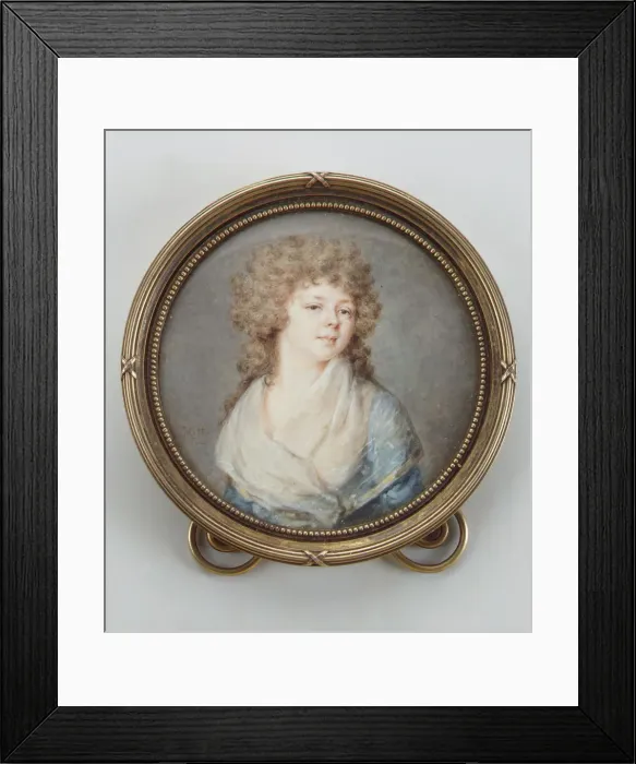 Framed Print : Portrait of Countess Tatyana Vasilyevna Yusupova, nee von Engelhardt (1769-1841), 1799. Artist: Ritt, Augustin Christian (1765-1799) Framed Print : Portrait of Countess Tatyana Vasilyevna Yusupova, nee von Engelhardt (1769-1841), 1799. Artist: Ritt, Augustin Christian (1765-1799)