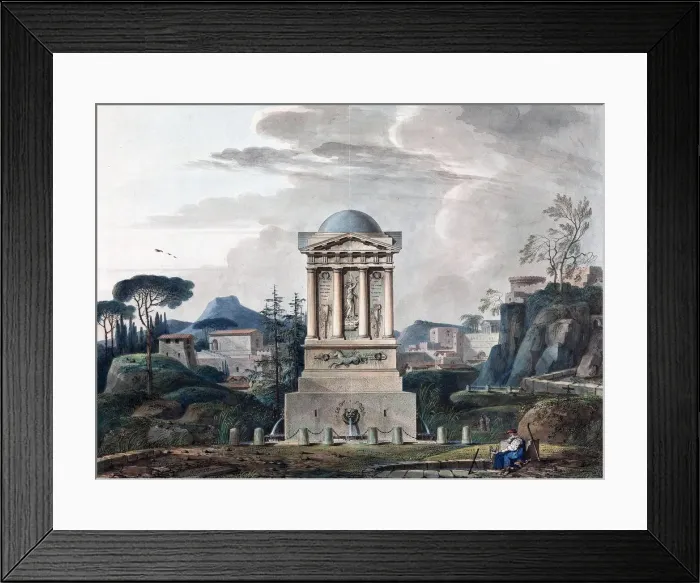 Framed Print : Design of the Fountain in Poltava, 1807. Artist: Thomas de Thomon, Jean Francois (1754-1813) Framed Print : Design of the Fountain in Poltava, 1807. Artist: Thomas de Thomon, Jean Francois (1754-1813)
