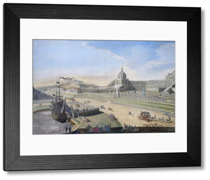 Framed Print : View of Oranienbaum, 1761. Artist: Chelnakov, Nikita Fyodorovich (1734-1790) Framed Print : View of Oranienbaum, 1761. Artist: Chelnakov, Nikita Fyodorovich (1734-1790)