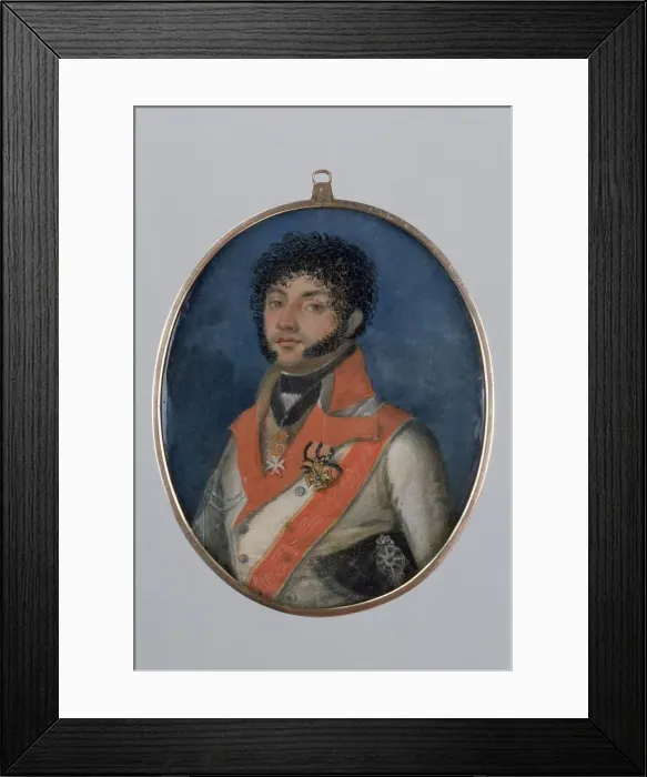 Framed Print : Portrait of Fyodor Petrovich Uvarov (1773-1824), 1803. Artist: Zatsepin, Mikhail Mikhailovich (1786-after 1847) Framed Print : Portrait of Fyodor Petrovich Uvarov (1773-1824), 1803. Artist: Zatsepin, Mikhail Mikhailovich (1786-after 1847)