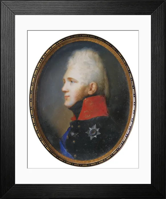 Framed Print : Portrait of Emperor Alexander I (1777-1825), 1805. Artist: Bossi, Johann Dominik (Domenico) (1767?1853) Framed Print : Portrait of Emperor Alexander I (1777-1825), 1805. Artist: Bossi, Johann Dominik (Domenico) (1767?1853)