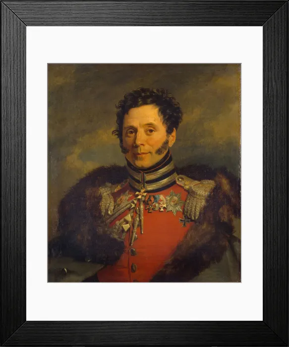 Framed Print : Portrait of General Nikolai Ivanovich Depreradovich (1767-1843), before 1825. Artist: Dawe, George (1781-1829) Framed Print : Portrait of General Nikolai Ivanovich Depreradovich (1767-1843), before 1825. Artist: Dawe, George (1781-1829)