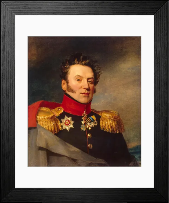 Framed Print : Portrait of Konstantin Markovich Poltoratsky (1782-1858), before 1825. Artist: Dawe, George (1781-1829) Framed Print : Portrait of Konstantin Markovich Poltoratsky (1782-1858), before 1825. Artist: Dawe, George (1781-1829)