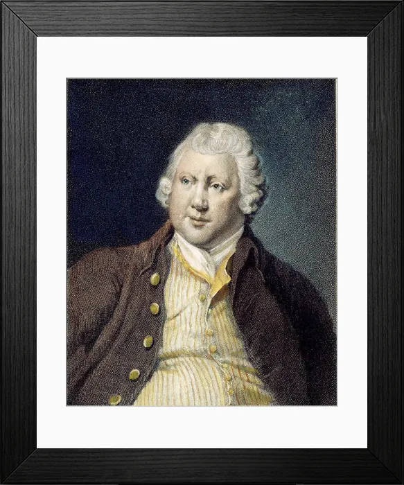 Framed Print : Portrait of Sir Richard Arkwright (1732?1792), c. 1790. Artist: Wright of Derby, Joseph (1734-1797) Framed Print : Portrait of Sir Richard Arkwright (1732?1792), c. 1790. Artist: Wright of Derby, Joseph (1734-1797)