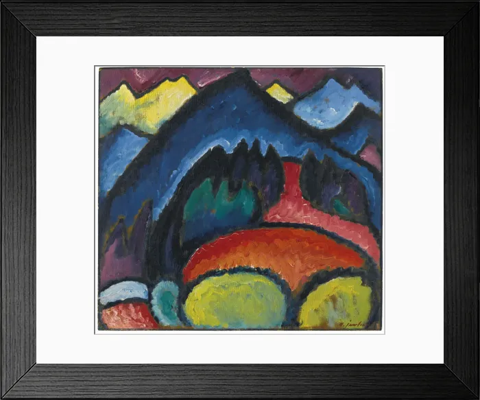 Framed Print : Oberstdorf Mountains, 1912. Artist: Javlensky, Alexei, von (1864-1941) Framed Print : Oberstdorf Mountains, 1912. Artist: Javlensky, Alexei, von (1864-1941)