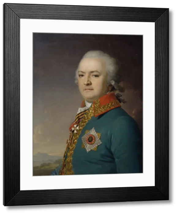 Framed Print : Portrait of Alexander Vasilyevich Polikarpov (1753-1811), 1796. Artist: Borovikovsky, Vladimir Lukich (1757-1825) Framed Print : Portrait of Alexander Vasilyevich Polikarpov (1753-1811), 1796. Artist: Borovikovsky, Vladimir Lukich (1757-1825)