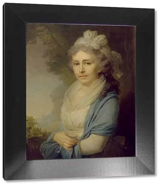 Portrait of Yelizaveta Ivanovna Neklyudova (1773-1796), nee Levashova, 1798. Artist: Borovikovsky, Vladimir Lukich (1757-1825)