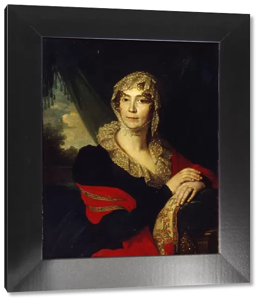 Portrait of Princess Natalia Alexandrovna von Buxhoeveden (1758-1808), nee Alexeyeva, 1790s. Artist: Borovikovsky, Vladimir Lukich (1757-1825)
