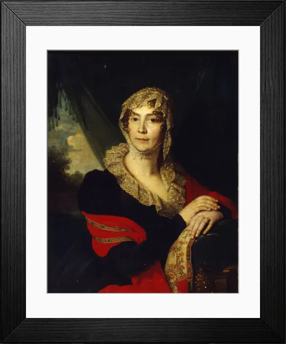 Framed Print : Portrait of Princess Natalia Alexandrovna von Buxhoeveden (1758-1808), nee Alexeyeva, 1790s. Artist: Borovikovsky, Vladimir Lukich (1757-1825) Framed Print : Portrait of Princess Natalia Alexandrovna von Buxhoeveden (1758-1808), nee Alexeyeva, 1790s. Artist: Borovikovsky, Vladimir Lukich (1757-1825)