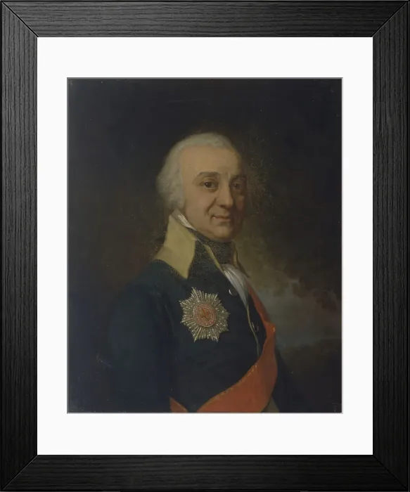 Framed Print : Portrait of the Pavel Stepanovich Runich (1747-1825), c. 1800. Artist: Borovikovsky, Vladimir Lukich (1757-1825) Framed Print : Portrait of the Pavel Stepanovich Runich (1747-1825), c. 1800. Artist: Borovikovsky, Vladimir Lukich (1757-1825)