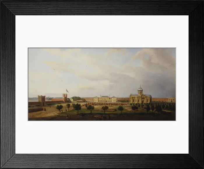 Framed Print : Interior view of the Ivangorod Fortress, 1846. Artist: Zaleski, Marcin (1796-1877) Framed Print : Interior view of the Ivangorod Fortress, 1846. Artist: Zaleski, Marcin (1796-1877)