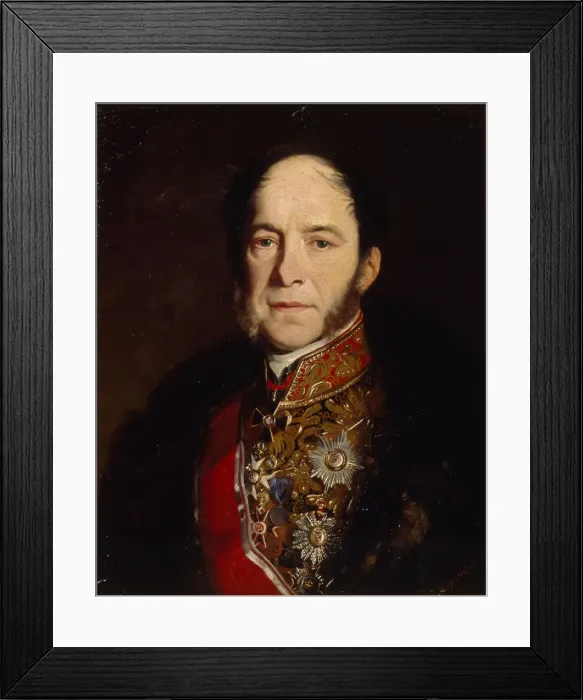 Framed Print : Portrait of the General admiral Kondrati Kondratievich Stoffregen (1817-1873), 1867. Artist: Zaryanko, Sergei Konstantinovich (1818-1870) Framed Print : Portrait of the General admiral Kondrati Kondratievich Stoffregen (1817-1873), 1867. Artist: Zaryanko, Sergei Konstantinovich (1818-1870)