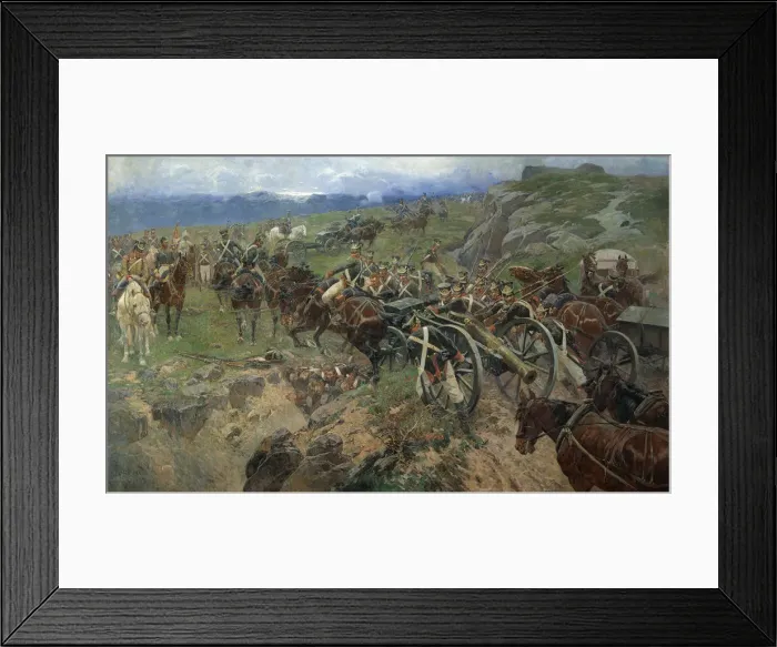 Framed Print : The Living Bridge, 1892. Artist: Roubaud, Franz (1856-1928) Framed Print : The Living Bridge, 1892. Artist: Roubaud, Franz (1856-1928)