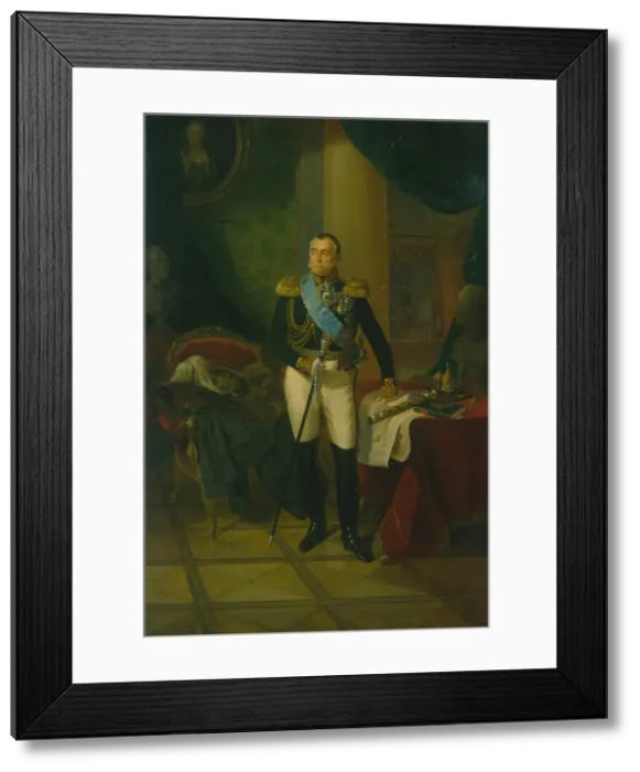 Framed Print : Portrait of Prince Pyotr Volkonsky (1776-1852), c. 1850. Artist: Anonymous Framed Print : Portrait of Prince Pyotr Volkonsky (1776-1852), c. 1850. Artist: Anonymous