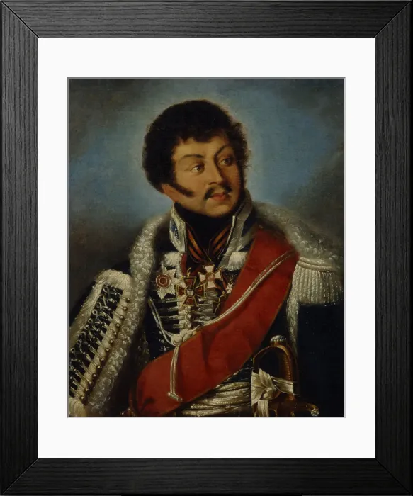 Framed Print : Portrait of the General Dmitry Dmitrievich Shepelev (1771-1841). Artist: Anonymous Framed Print : Portrait of the General Dmitry Dmitrievich Shepelev (1771-1841). Artist: Anonymous
