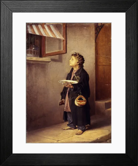 Framed Print : An Apprentice watching a parrot, 1865. Artist: Perov, Vasili Grigoryevich (1834-1882) Framed Print : An Apprentice watching a parrot, 1865. Artist: Perov, Vasili Grigoryevich (1834-1882)