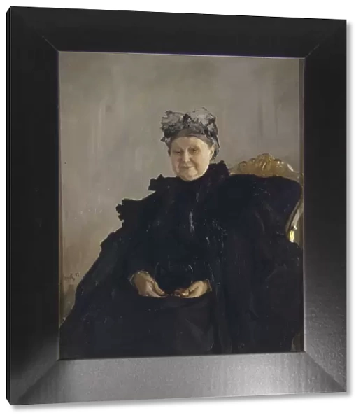 Portrait of Maria Fyodorovna Morozova, nee Simonova (1830-1911), 1897. Artist: Serov, Valentin Alexandrovich (1865-1911)