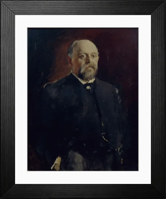 Framed Print : Portrait of Savva Mamontov (1841-1918), 1890. Artist: Serov, Valentin Alexandrovich (1865-1911) Framed Print : Portrait of Savva Mamontov (1841-1918), 1890. Artist: Serov, Valentin Alexandrovich (1865-1911)