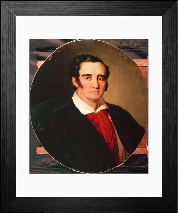 Framed Print : Portrait of the painterr Giuseppe Angiolo Artari (1792-1863), 1830s. Artist: Tropinin, Vasili Andreyevich (1776-1857) Framed Print : Portrait of the painterr Giuseppe Angiolo Artari (1792-1863), 1830s. Artist: Tropinin, Vasili Andreyevich (1776-1857)