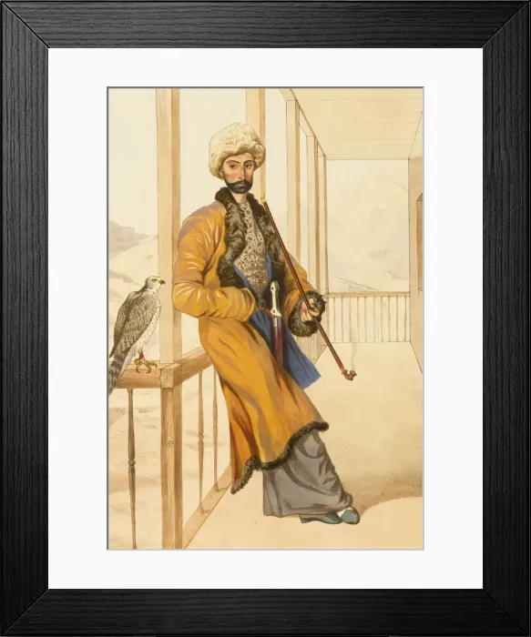 Framed Print : Caucasian traditional dress, 1840s. Artist: Gagarin, Grigori Grigorievich (1810-1893) Framed Print : Caucasian traditional dress, 1840s. Artist: Gagarin, Grigori Grigorievich (1810-1893)